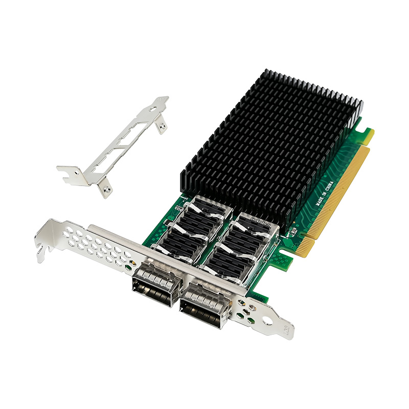 100Gbe Qsfp28 Network Card - Karta kontrolera PCIe4.0 X16 z podwójnym